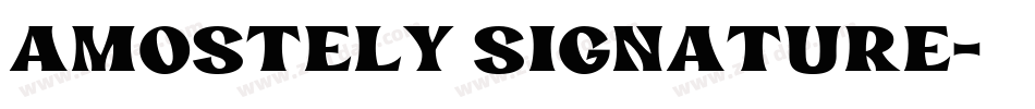 Amostely Signature字体转换